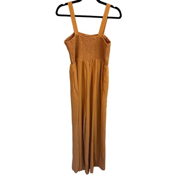Boho Jumpsuit Mustard Yellow Large - Picture 3 of 6